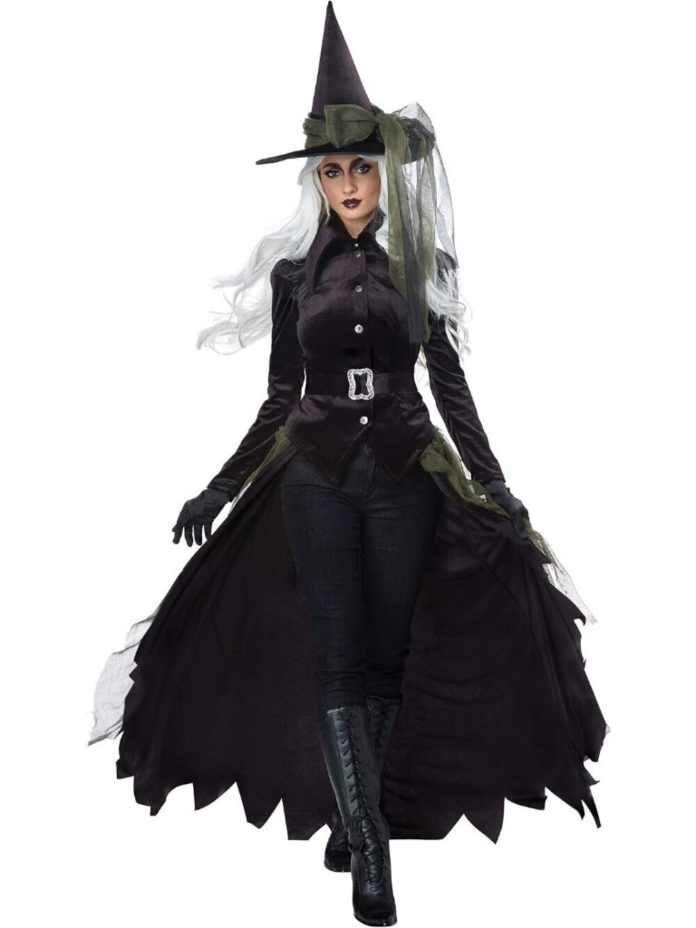 California Costumes Women's Gothic Cool Witch Halloween Costume Skirt or Cape SM